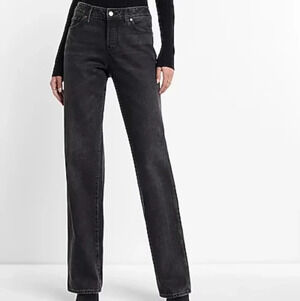 Relaxed Straight Low Rise Jeans